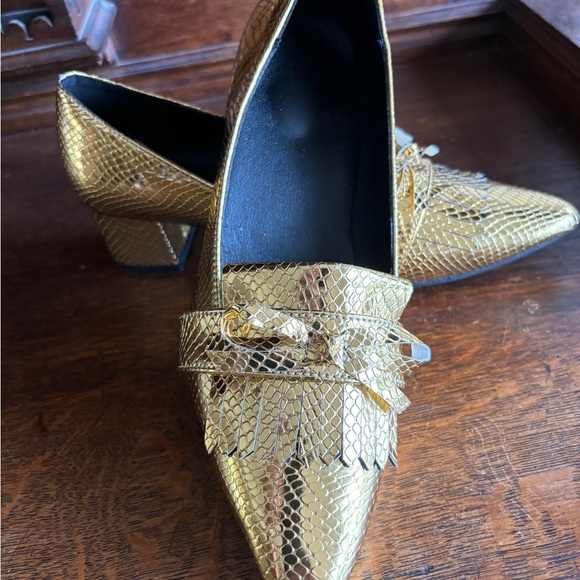 NWOT - GOLD FAUX SNAKE - Picture 12 of 14